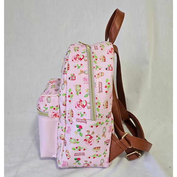 Strawberry Shortcake Backpack w/ Loungefly Zip Around Wallet Both in EUC main image 12